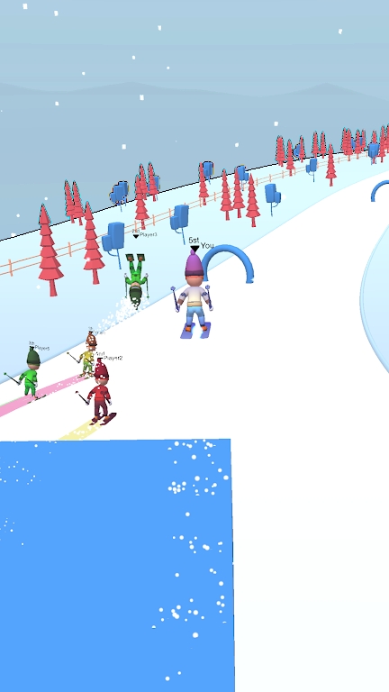 滑雪者山3D