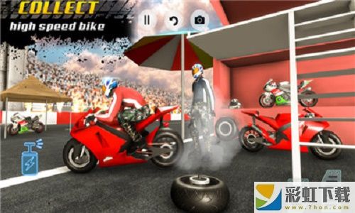 公路摩托车赛车手游戏单机版