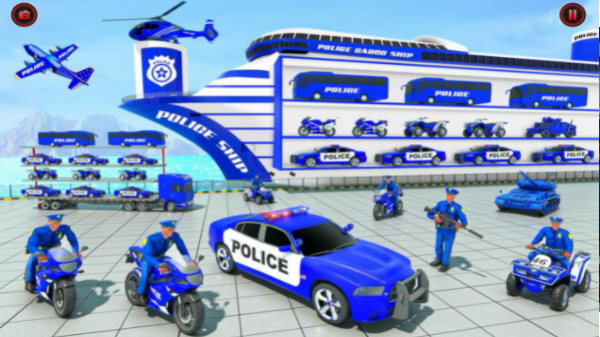 警察货物运输卡车单机版下载
