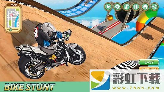 摩托特技演员(Moto Mega 3D Bike Stuntman Ramp Role Racing)