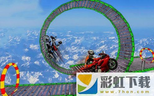 摩托车空中赛道(Impossible Bike Stunt Game)