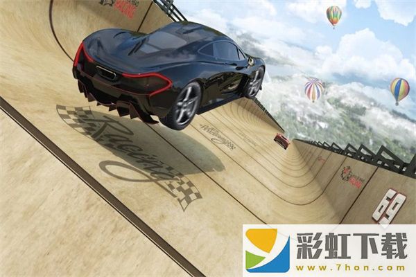 超级汽车特技比赛3D(Mega Car Stunt Race 3D Game)